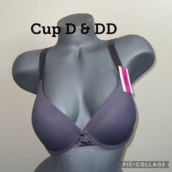 Comfort Fit Push Up Light Padded T- Shirt 3 Hooks Bra Full Covered Underwire. - Picture 1 of 12